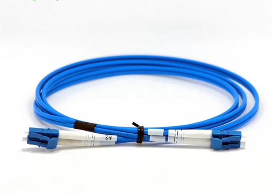 Blue Fiber Optic Patchcord Simplex Duplex 3,0 mm Διαμέτρου Χαμηλής Εισάξεως Χαμηλής απώλειας
