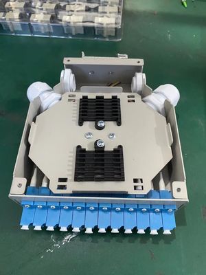 Terminal Box DIN Rail Mounted Aluminium LC/Sc Sx/Dx Fiber Fiber for Telecom FTTX