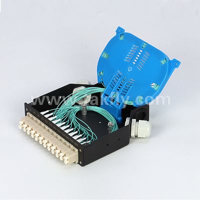 Terminal Box DIN Rail Mounted Aluminium LC/Sc Sx/Dx Fiber Fiber for Telecom FTTX