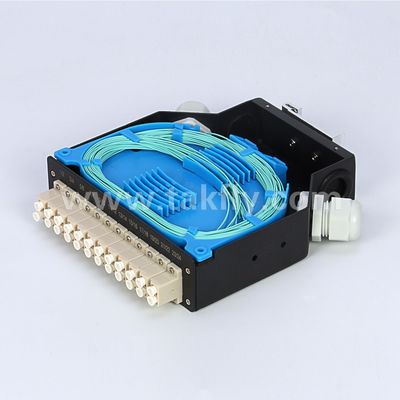 Terminal Box DIN Rail Mounted Aluminium LC/Sc Sx/Dx Fiber Fiber for Telecom FTTX