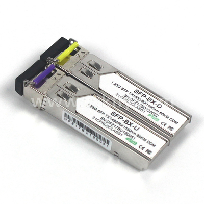 1.25Gbps SFP Δίδυμος δέκτης MMF 2KM Reach Tx1310nm/Rx1550nm