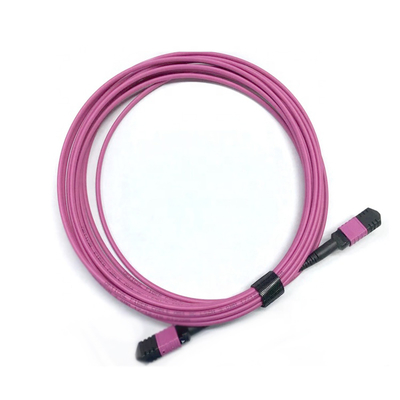 Ελίτ πολυμέτωπος OM4 50/125 Πλήρης OFNP τύπου Β MPO Patch Cord 3.0mm Καλώδιο 10m 33ft MTP-12 PC Γυναίκα σε MTP-12 PC Γυναίκα