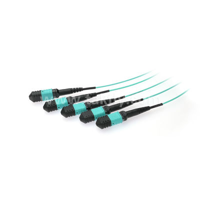 MPO/MTP Fanout Cable PLC Splitter 1x4 SM/MM Οπτική ίνα για κέντρο δεδομένων FTTX