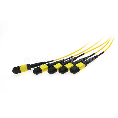 MPO/MTP Fanout Cable PLC Splitter 1x4 SM/MM Οπτική ίνα για κέντρο δεδομένων FTTX