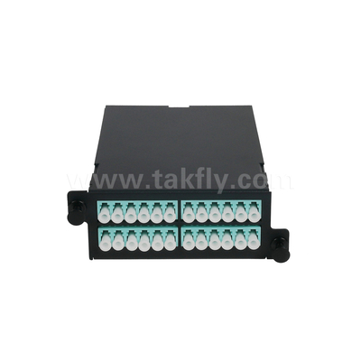 1U Rack Mount 24F MPO-LC MTP Patch Panel υψηλής πυκνότητας 96F για κέντρο δεδομένων
