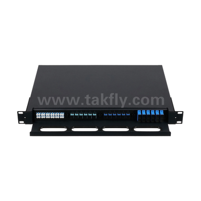 Προσαρμόσιμη οπτική ίνα MPO κασέτα MTP Patch Panel Slidable Type για κέντρο δεδομένων FTTX