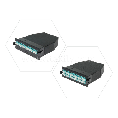 Μαύρη οπτική ίνες MPO Cassette MTP Patch Panel Διαχείριση για το κέντρο δεδομένων FTTX