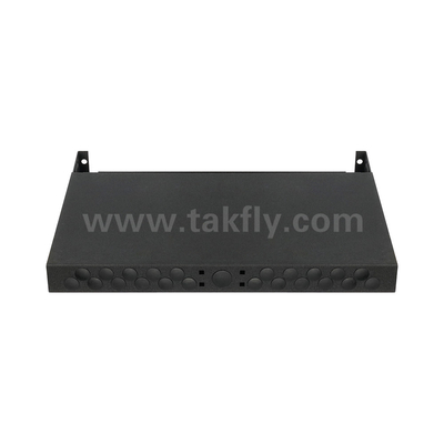 Μαύρη οπτική ίνες MPO Cassette MTP Patch Panel Διαχείριση για το κέντρο δεδομένων FTTX