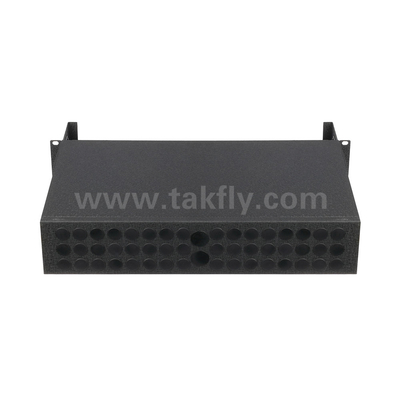 Μαύρη οπτική ίνες MPO Cassette MTP Patch Panel Διαχείριση για το κέντρο δεδομένων FTTX
