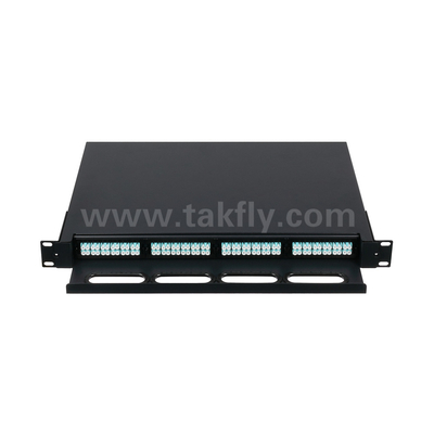 Προσαρμόσιμη οπτική ίνα MPO κασέτα MTP Patch Panel Slidable Type για κέντρο δεδομένων FTTX