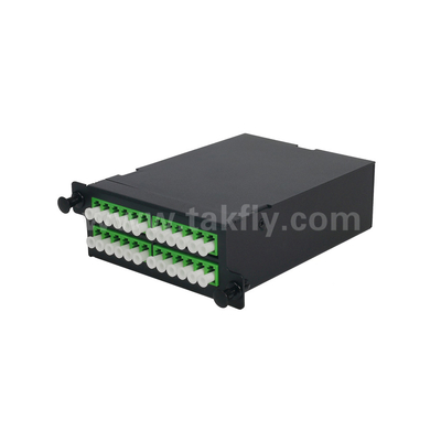 Οπτική ίνα MPO Cassette MTP Patch Panel Αλουμινίου Σύνθετος Διαχείριση διαφανούς τύπου για κέντρο δεδομένων FTTX