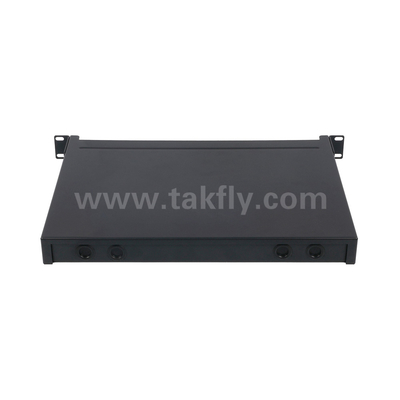 Οπτική ίνα MPO Cassette MTP Patch Panel Αλουμινίου Σύνθετος Διαχείριση διαφανούς τύπου για κέντρο δεδομένων FTTX
