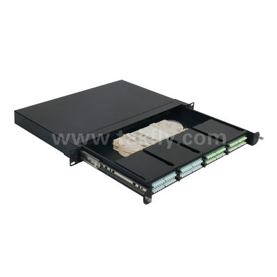 Διαχείριση MPO/MTP Patch Panel Κασέτα Αλουμινίου Σύνθεσης Σλιστέα Τύπος Οπτική ίνα Για Κέντρο Δεδομένων FTTX Καλωδίωση