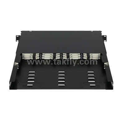 Φυτική οπτική MPO Cassette MTP Patch Panel 144 πυρήνες Υπερ-υψηλή πυκνότητα για κέντρο δεδομένων FTTX