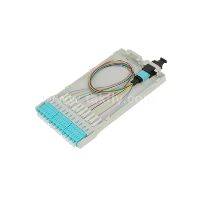Φυτική οπτική MPO Cassette MTP Patch Panel 144 πυρήνες Υπερ-υψηλή πυκνότητα για κέντρο δεδομένων FTTX