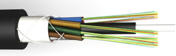 8.6MM GYFTY 2-30 πυρήνες εξωτερικό καλώδιο οπτικών ινών με ταινία που εμποδίζει το νερό