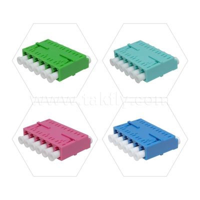Ζεύκτης καλωδίου προσαρμογέα LC APC/UPC SM/MM Simplex/Duplex/Quad/6 τρόπους/8 τρόποι Οπτικές ίνες για Κέντρο δεδομένων FTTH
