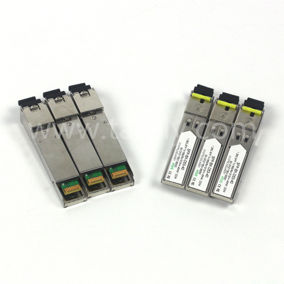 1.25G SFP BIDI Οπτικός Πιστολήπτης Τμήμα Tx1310/Rx1550nm 40KM SMF DDM LC CISCO JUNIPER HUAWEI συμβατό