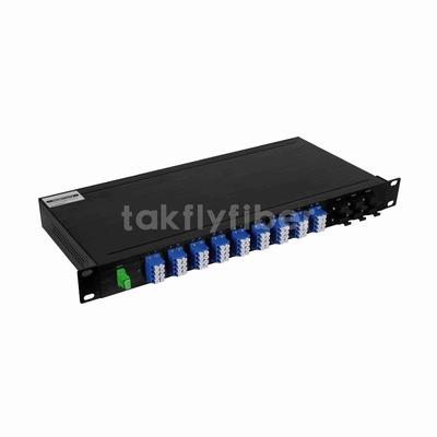 1U 19inch Rack Mount WDM 1x72 CATV PLC Splitter για εφαρμογή GPON