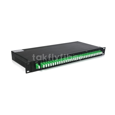 1x32 Fiber Optic PLC Splitter CATV WDM με IP σε 1U 19 ιντσών Rack Mount