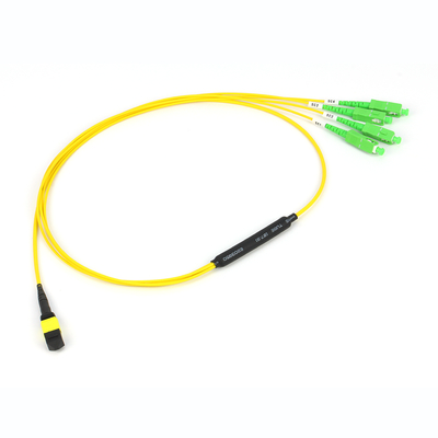 12/24/48/96/144 πυρήνες LC SC FC MPO MTP Τραμβάκι καλωδίου Jumper Fiber Optic Patchcord