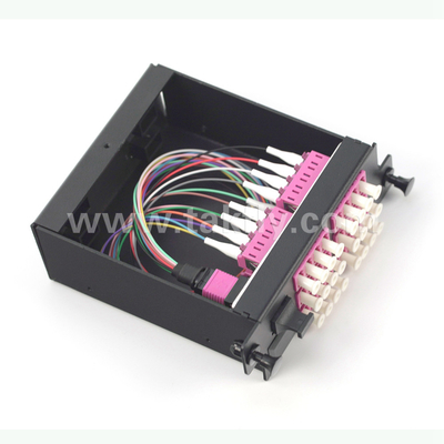 Νέο σχεδιασμό MPO High Density Patch Panel και Rack Mount μικρού μεγέθους, ελαφρού βάρους, ανθεκτικού στις συγκρούσεις