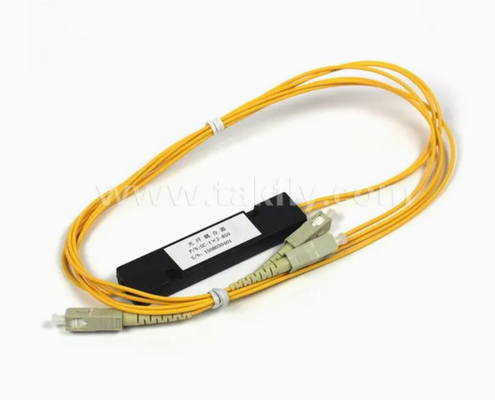 1X2 900um Μίνι σιδηροειδές σωλήνα οπτικής ινών PLC διαχωριστική μονάδα υψηλή αξιοπιστία και σταθερότητα