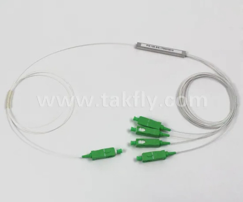 G657A1 Τύπος ινών Προσυνδέτης LC 1X8 900um Μίνι χάλυβα σωλήνα ινών οπτικής PLC Splitter PDL≤0.4dB