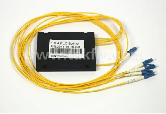 Συμπίεστος Gpon Epon 1X4 SC APC ABS FTTX Fiber Optic PLC Splitter με ανοχή θερμοκρασίας -40- 85C