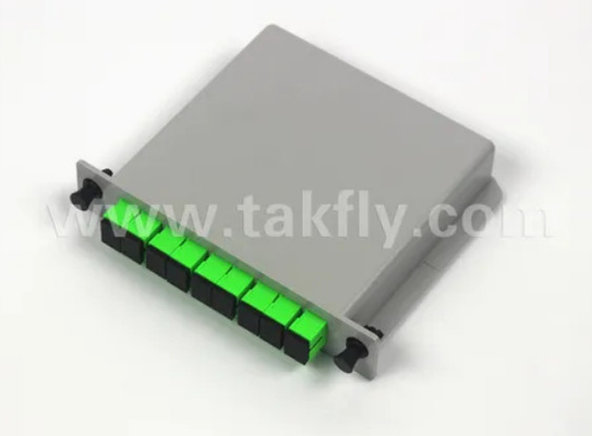 1*8 Μονότροπος G657A1 Τύπος κασέτας ινών LGX PLC Splitter με σύνδεσμο Sc/APC Υψηλή αξιοπιστία και σταθερότητα