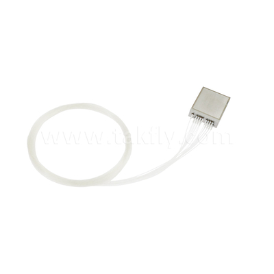 Βιομηχανικός τύπος 16CH Ultra Compact DWDM Mux Demux, 100GHz C18-C48, υψηλής ακρίβειας μήκος κύματος, μονομερή έξοδος ινών