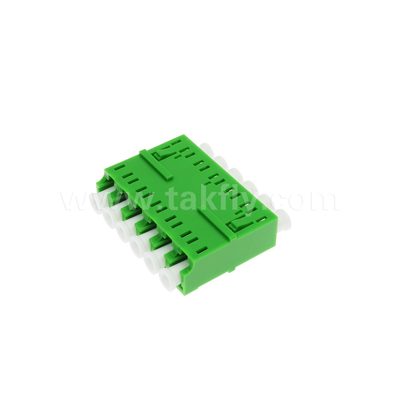 LC/APC 6 τρόποι προσαρμογός, SM OS2, πράσινος, χωρίς φλάντζη μεμονωμένη λειτουργία για δίκτυο