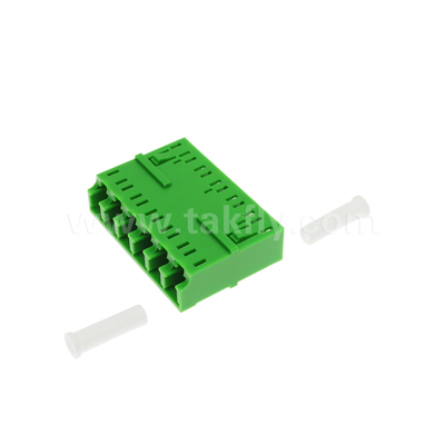 LC/APC 6 τρόποι προσαρμογός, SM OS2, πράσινος, χωρίς φλάντζη μεμονωμένη λειτουργία για δίκτυο