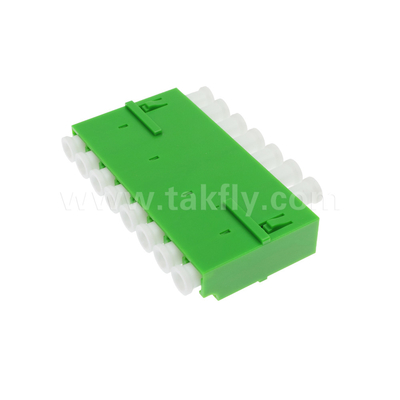 LC/UPC 8 Port Single Mode SM OS2, Πράσινο, χωρίς φλάντσα Οπτικό προσαρμογέα ινών για τηλεπικοινωνίες