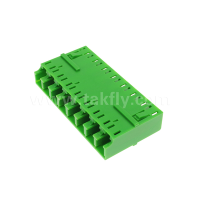 LC/UPC 8 Port Single Mode SM OS2, Πράσινο, χωρίς φλάντσα Οπτικό προσαρμογέα ινών για τηλεπικοινωνίες