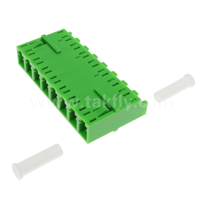 LC/UPC 8 Port Single Mode SM OS2, Πράσινο, χωρίς φλάντσα Οπτικό προσαρμογέα ινών για τηλεπικοινωνίες
