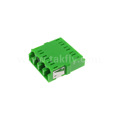 4 θύρες υψηλής πυκνότητας LC/APC Τύπος τετραγώνου εσωτερικού προσαρμογέα κλείστρου Μονή λειτουργίας OS2, πράσινο χωρίς φλέβα για δίκτυο