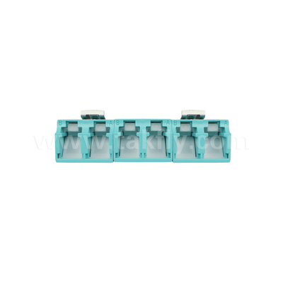 Πολυμερές στίλβωσης APC 6 θυρών LC Quad Dust Proof Adapter V2 για Γρήγορες και Ακριβείς Συνδέσεις Οπτικών Ινών