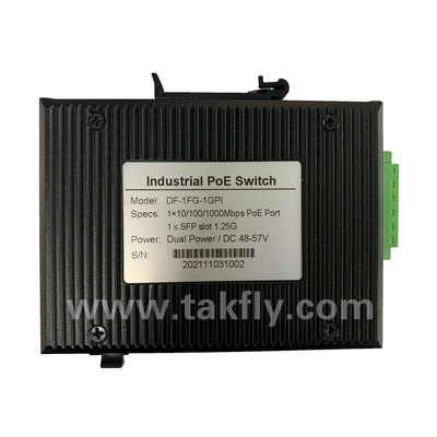 Βιομηχανικός διακόπτης Gigabit POE με 1 θύρα SFP και DIN-Rail