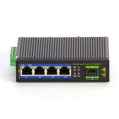 Βιομηχανικός διακόπτης POE Ethernet 4-Port Gigabit με SFP Slot