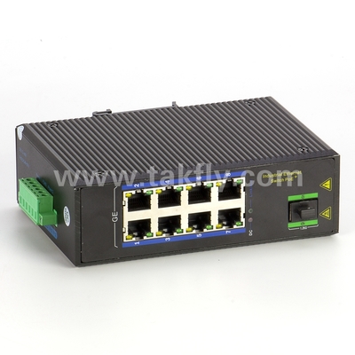 8-Port Industrial Gigabit POE Switch με SFP DIN-Rail Mount