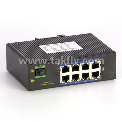 8-Port Industrial Gigabit POE Switch με SFP DIN-Rail Mount