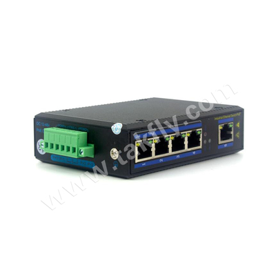 Βιομηχανικός διακόπτης POE 5 θύρων Gigabit DIN-Rail Mount IP40