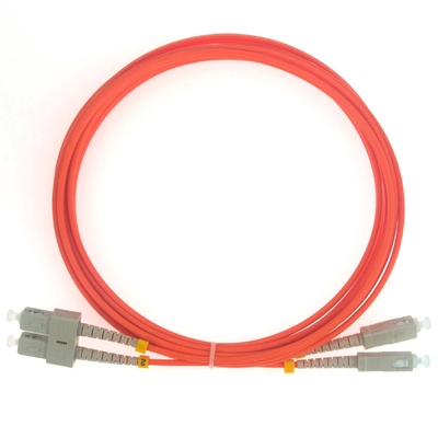 SC Duplex OM1 62.5/125um Οπτικό Καλώδιο Patch Cord 3mm PVC