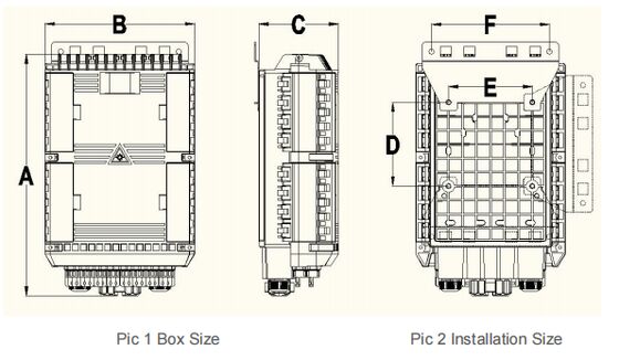 FTKS-1708-24C-16F Fiber Termination Box για σύστημα δικτύου επικοινωνίας FTTx από την Κίνα