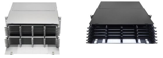 1U 2U 4U High Density MPO Patch Panel κασέτας