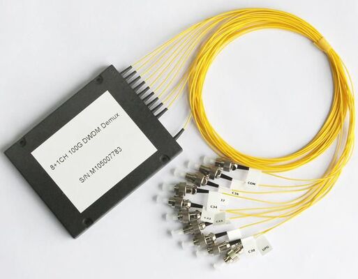 Πολυπλέκτης διαίρεσης πυκνού μήκους κύματος 8 καναλιών 100 GHz