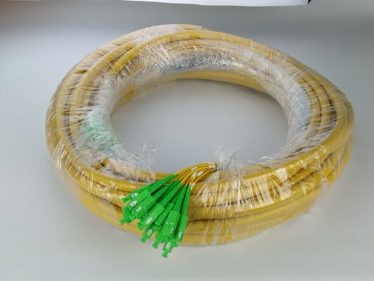 SC-LC 12F Fiber Optic Patchcord με 12,5 mm (υπομονή οπτικών ινών 2,0 mm) Διάμετρος καλωδίου