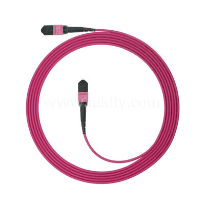 Elite MPO MTP Male Female 8F 12F 16F 24F MM Multimode OM4 Fiber Optic Patchcord / Optical Fiber Patch Cable / Optical Breakout Cable / Optical Fiber Trunk Cable με PVC LSZH OFNR OFNP εξωτερικό μπουφάν