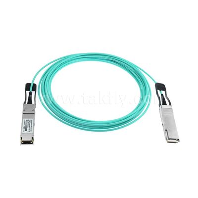 Ενεργά οπτικά καλώδια AOC ίνες 40G QSFP+ έως 40G QSFP+ για κέντρο δεδομένων FTTH FTTX